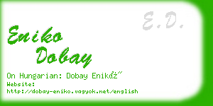 eniko dobay business card